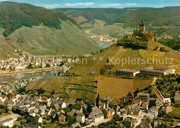 Cochem Mosel Fliegeraufnahme mit Burg