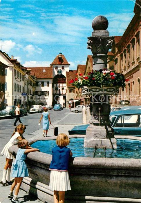 Meersburg Bodensee Brunnen Unterstadt
