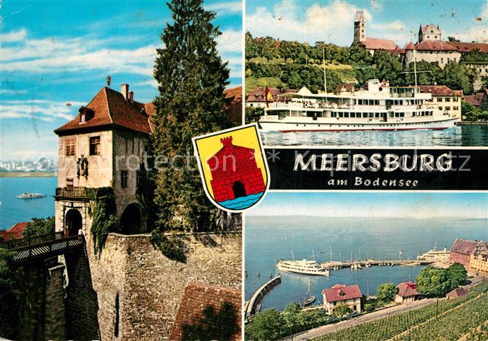 Meersburg Bodensee Hafen Partie am See