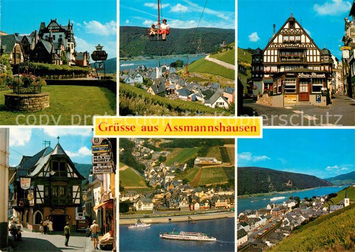 Assmannshausen Fliegeraufnahme Rheinpartien Sessellift