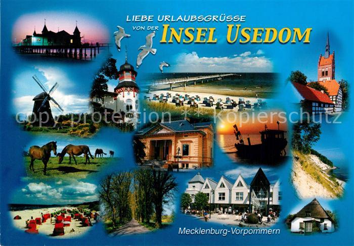 Insel Usedom Muehle Seebruecke Strand