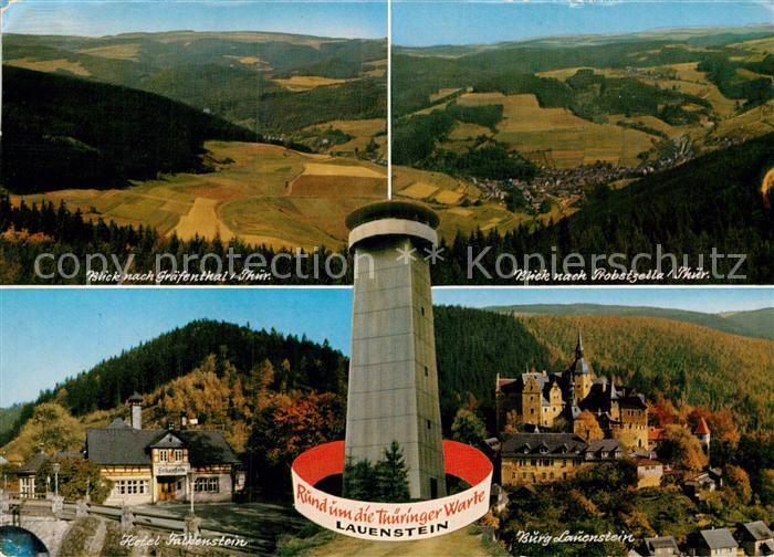 Lauenstein Oberfranken Aussichtsturm Thueringer Warte Probstzelle Burg-Lauenstei