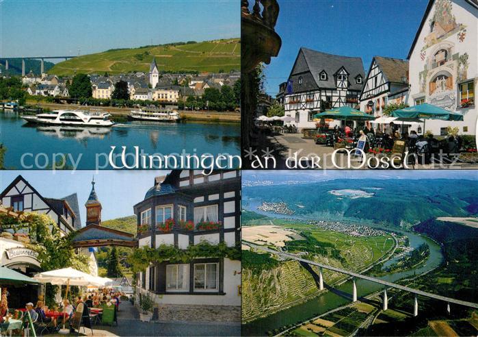 Winningen Mosel Bruecke Mosel Fachwerk