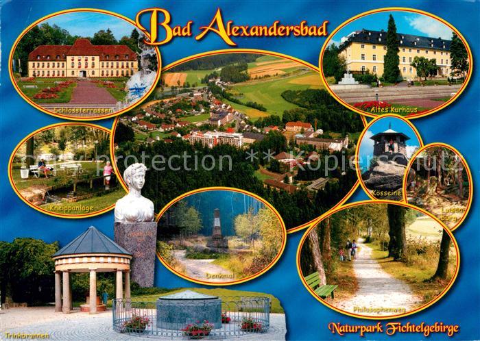 Bad Alexandersbad Fliegeraufnahme Schlossterrassen Kurhaus Denkmal Koesseine Lui