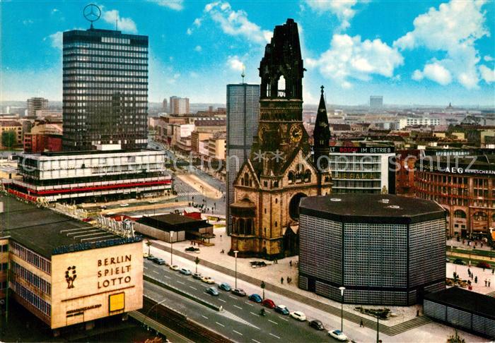 BERLIN  CITY Fliegeraufnahme Europacenter Kaiser Wilhelm Gedaechtniskirche