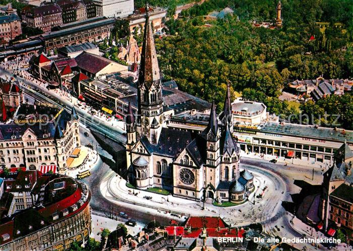 BERLIN  CITY Fliegeraufnahme alte Gedaechtniskirche