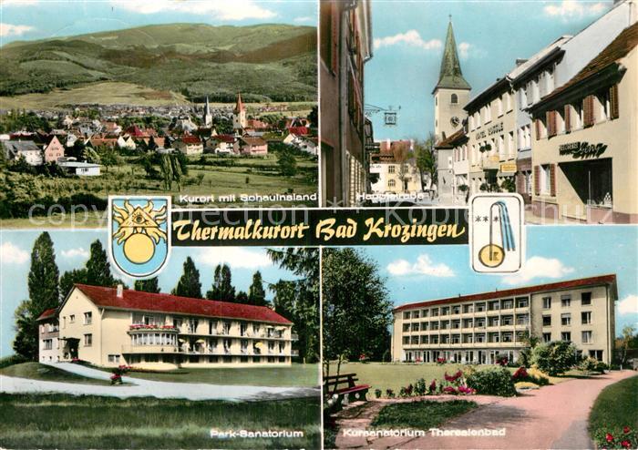 Bad Krozingen mit Schauinsland Park-Sanatorium Theresienbad Hauptstrasse