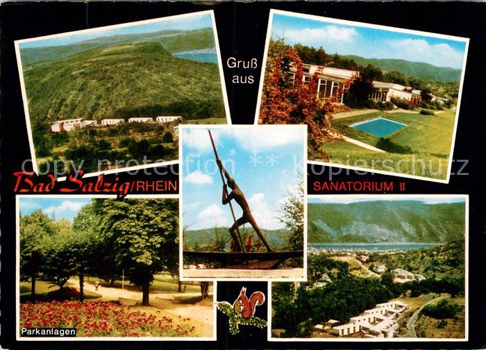 Bad Salzig Fliegeraufnahme Park Freibad