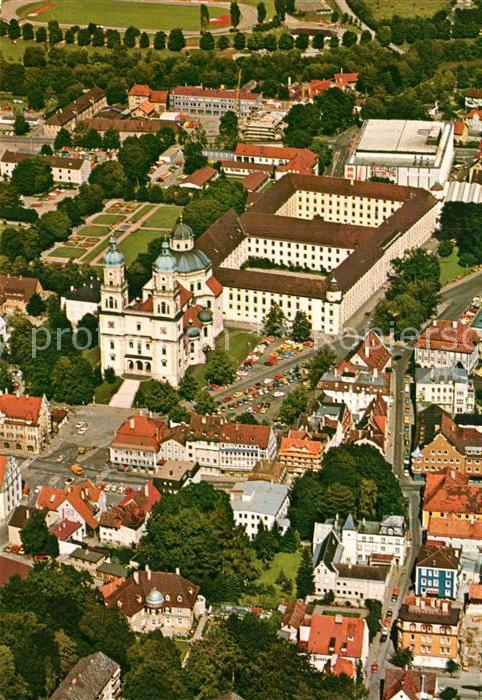 Kempten Allgaeu Fliegeraufnahme Kirchenpartie