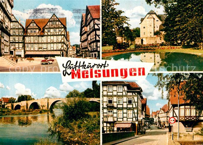 Melsungen Fulda Fachwerk Bruecke