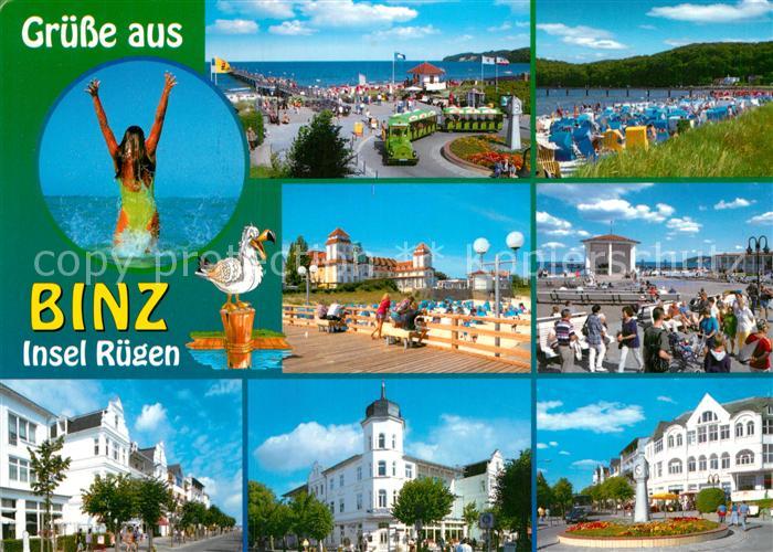 Binz Ruegen Strand Seepromenade