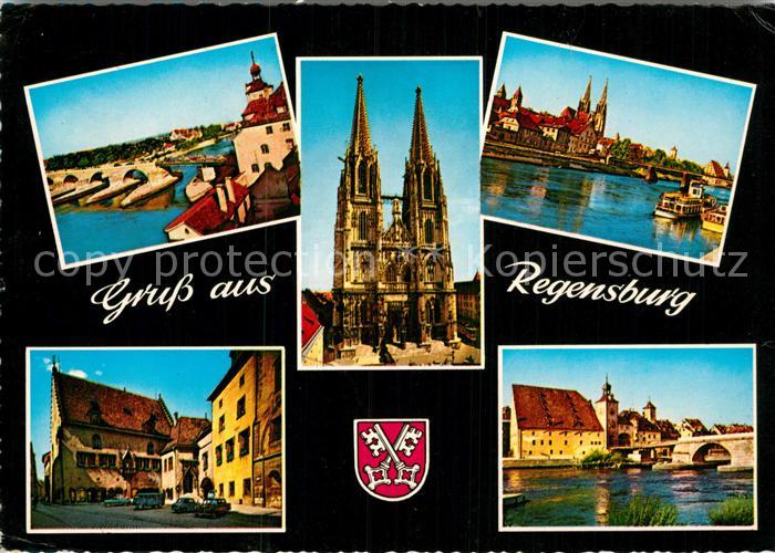REGENSBURG Bayern Kirche Brueckenpartien