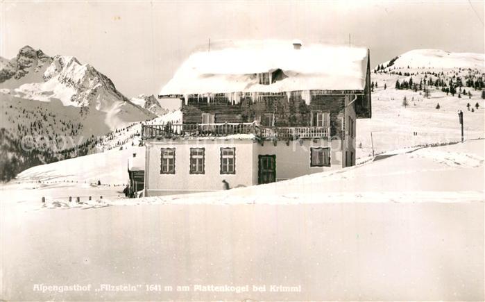 Krimml Alpengasthof Filzstein am Plattenkogel Wintersportplatz Alpen