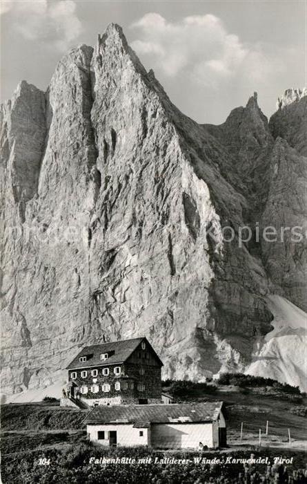Karwendel Falkenhuette Laliderer Waende Karwendelgebirge
