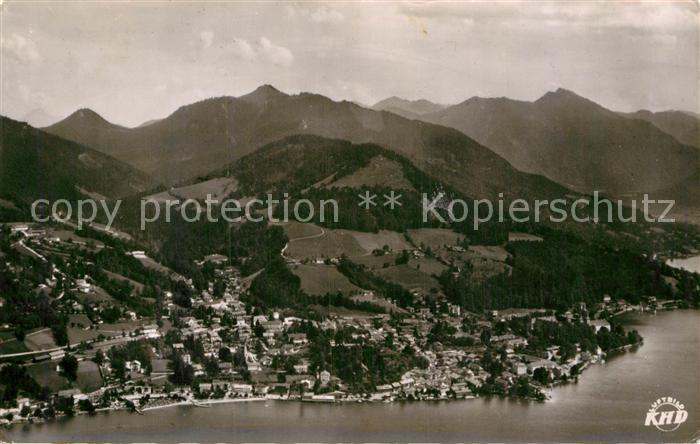 Tegernsee Alpenpanorama Fliegeraufnahme