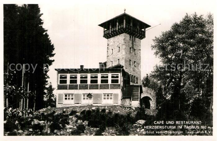 Bad Homburg Cafe und Restaurant Herzbergturm im Taunus Homburger Taunusklub