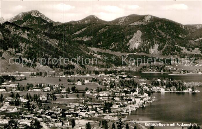 Rottach-Egern Panorama mit Fockenstein Mangfallgebirge