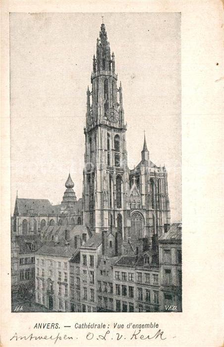 Anvers Antwerpen Cathedrale vue d ensemble