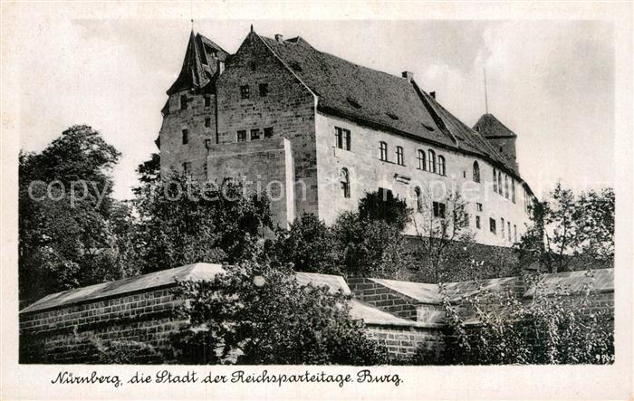 Nuernberg Burg Stadt der Reichsparteitage Bromsilber Imitation