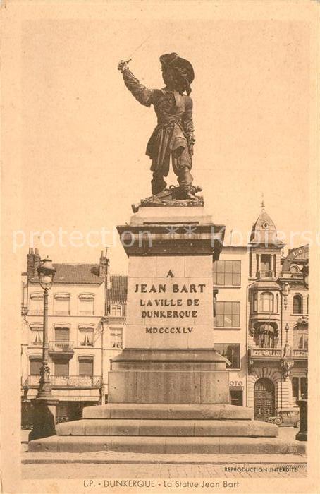 Duenkirchen Dunkerque Statue Jean Bart Monument