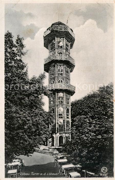 Loebau Sachsen Loebauer Berg Friedrich August Turm