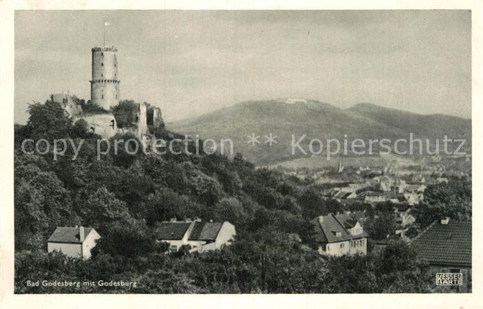 Bad Godesberg Stadtbild mit Godesburg