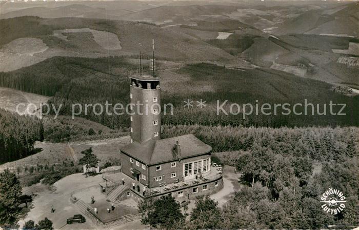 Kirchhundem Aussichtsturm Hohe Bracht Fliegeraufnahme