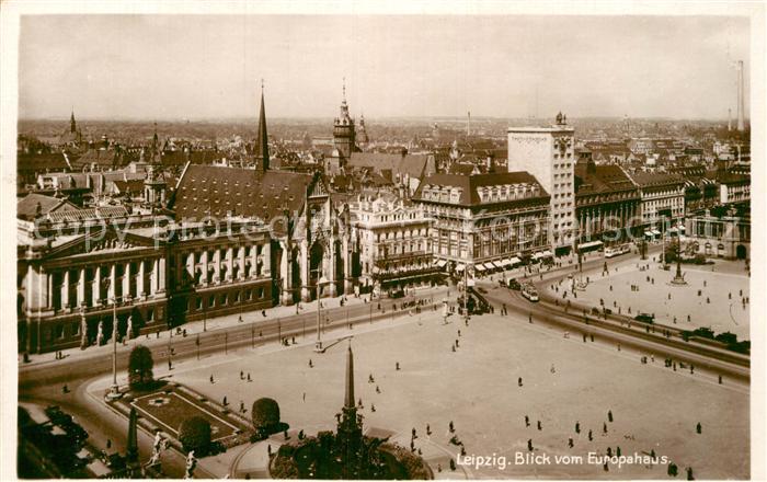 LEIPZIG Sachsen Blick vom Europahaus