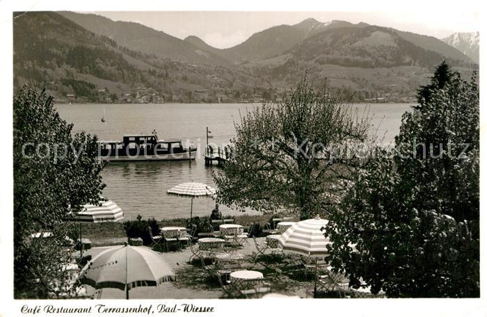 Bad Wiessee Cafe Restaurant Terrassenhof am Tegernsee Bootsanleger