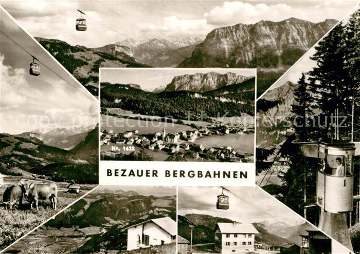 Bezau Vorarlberg Bezauer Bergbahnen Alpenpanorama Almvieh Kuehe