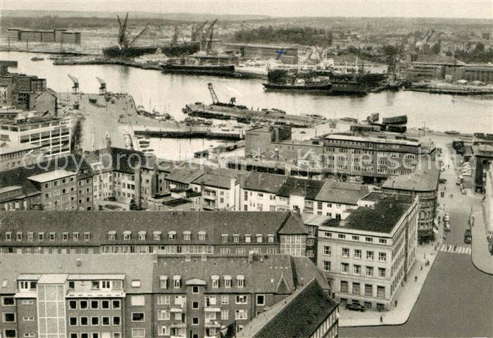 KIEL CITY Blick auf Hafen und Werftanlagen