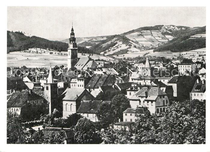 Habelschwerdt Niederschlesien Teilansicht der alten Bergstadt