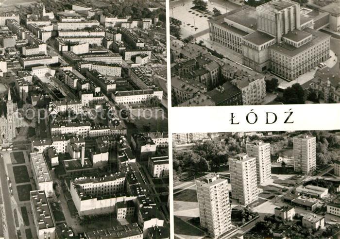 Litzmannstadt Lodz Fragment miasta Teatr Wielki Osiedle mieszkaniowe Nowe Rokici