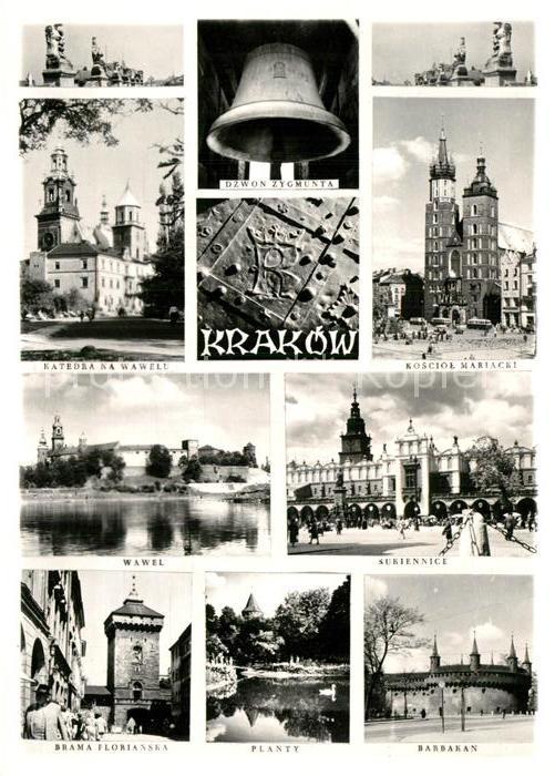 Krakow Krakau Katedra Dzwon Zygmunta Kosciol Wawel Sukiennice Barbakan Planty Br