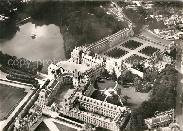 Fontainebleau Seine et Marne Chateau vue aerienne