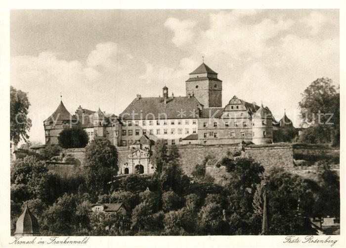 Kronach Oberfranken Feste Rosenberg