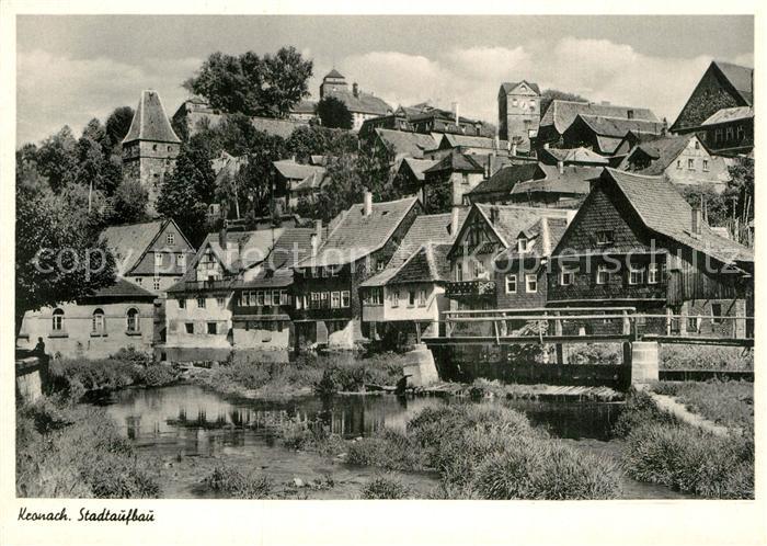 Kronach Oberfranken Stadtaufbau Altstadt