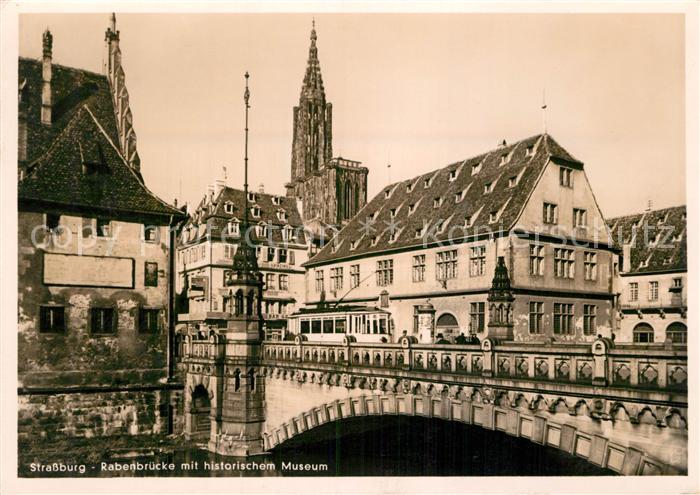 Strassburg Elsass Rabenbrücke mit historischem Museum