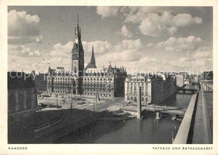 Hamburg Rathaus und Rathausmarkt