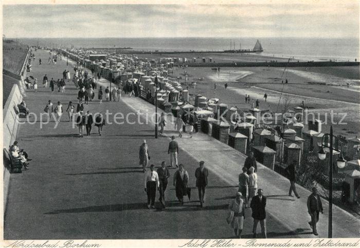 Borkum Promenade und Zeltstrand
