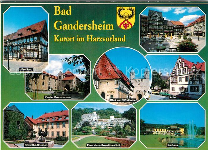 Bad Gandersheim Bracken Kloster Brunnen Klinik Stiftskirche Markt Abtei Kurhaus