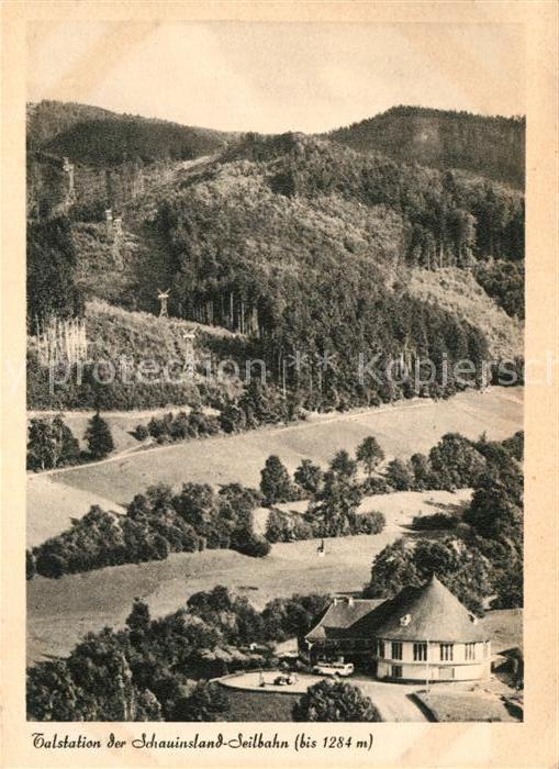 Schauinsland Talstation der Seilbahn Schwarzwald