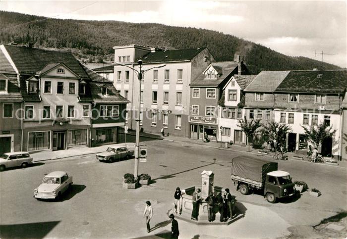 Bad Blankenburg Marktplatz Brunnen
