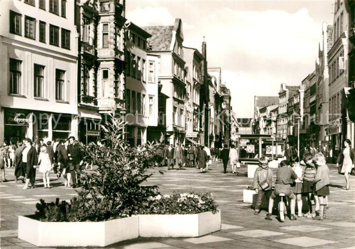 ROSTOCK  CITY Kroepeliner Strasse Fussgaengerzone