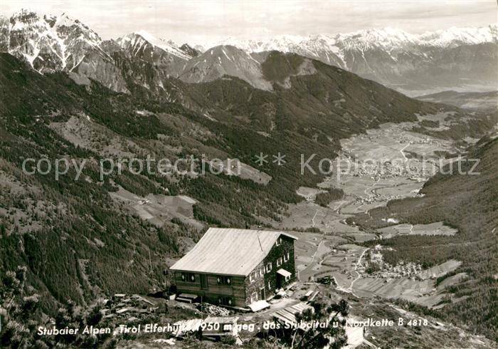 Elferhuette Panorama Stubaital Stubaier Alpen Nordkette