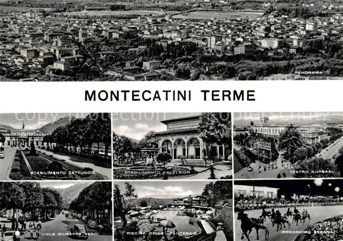 Montecatini Terme Panorama Stabilimento Viale Giuseppe Verdi Piscina Teatro Ippo