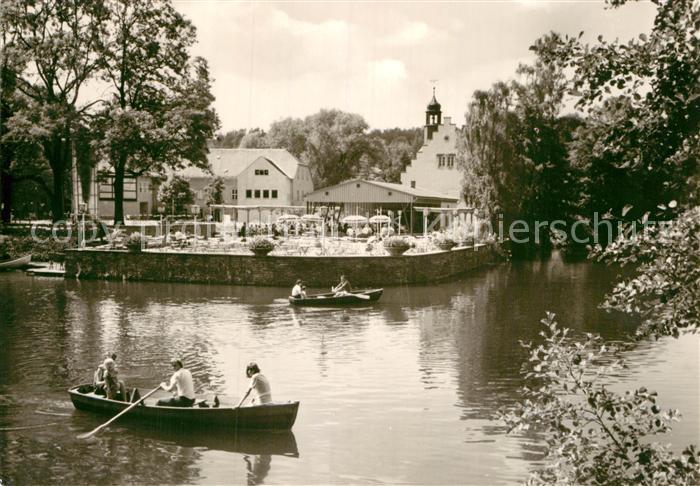 Rodewisch Schloss mit Gondelteich Bootfahren