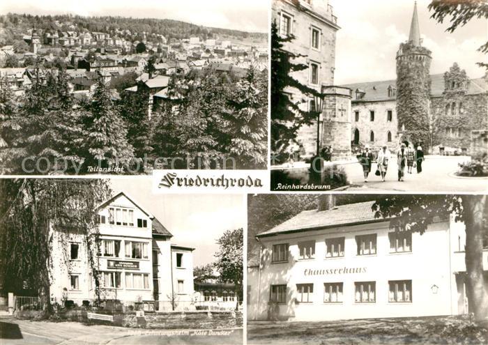 Friedrichroda Teilansicht Reinhardsbrunnen FDGB Erholungsheim Kaete Duncker Chau