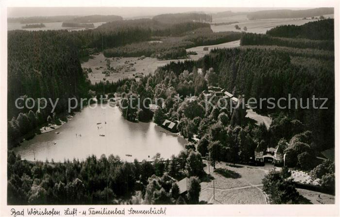 Bad Woerishofen Luft- und Familienbad Sonnenbuechl Fliegeraufnahme Original Stra
