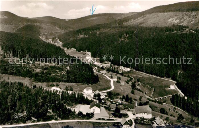 Hundsbach Forbach Hoehenluftkurort Schwarzwald Fliegeraufnahme